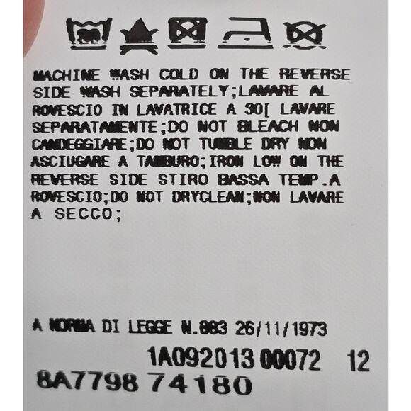 FIORUCCI ‘Love It’ Heart Cutout Back Black Cap Sleeve Sweatshirt Small - Picture 5 of 8